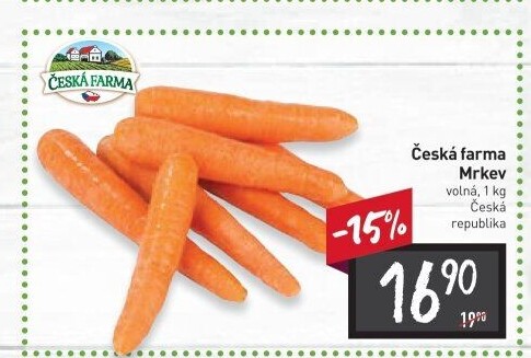 Mrkev Česká farma