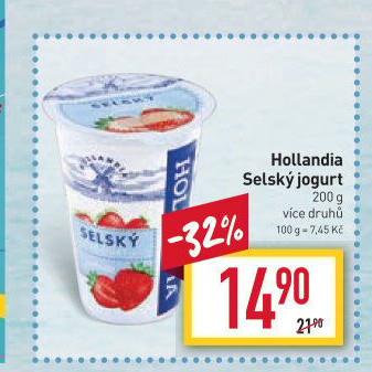 Ochucený jogurt selský Hollandia