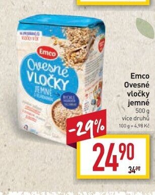 Ovesné vločky Emco