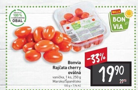 Rajčata cherry Billa Bonvia