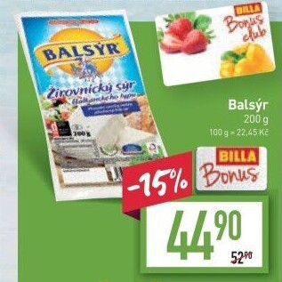 Sýr Balsýr Mlékárna Žirovnice