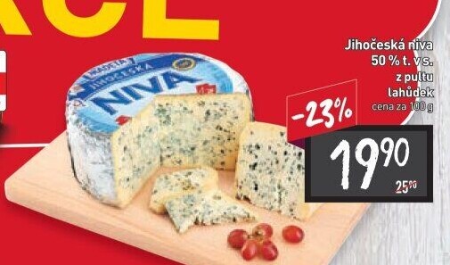 Sýr Niva Jihočeská 50% Madeta