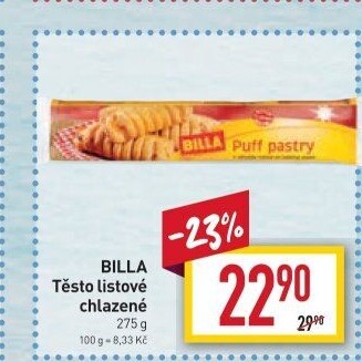 Těsto listové Billa