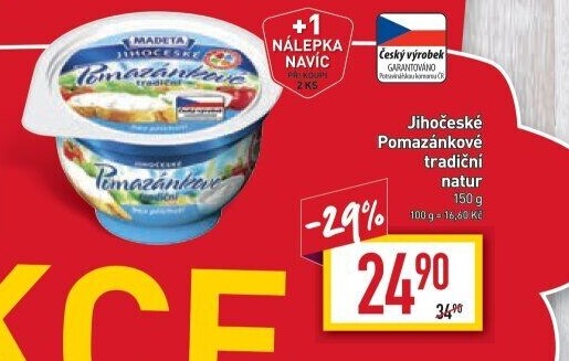 Tradiční pomazánkové Jihočeské Madeta