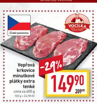 Vepřová krkovice bez kosti Vocílka