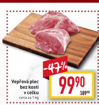 Vepřová plec bez kosti