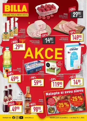 akční leták BILLA 2.1.2023-10.1.2023