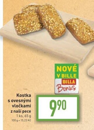 Kostka s ovesnými vločkami