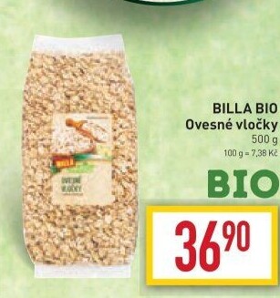 Ovesné vločky Naše Bio Billa