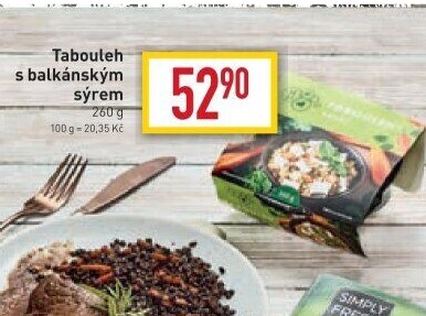 Salát tabouleh s balkánským sýrem Zdravé stravování