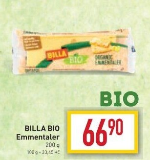 Sýr Emmental Bio Billa