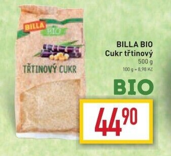 Třtinový cukr Naše Bio Billa