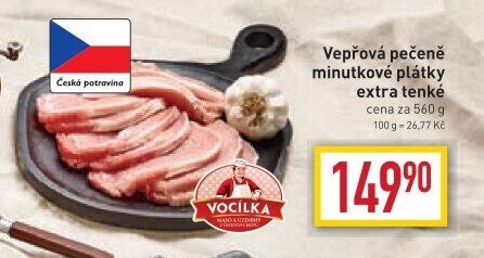 Vepřová pečeně bez kosti Vocílka