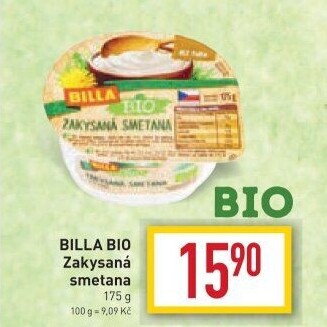 Zakysaná smetana Naše Bio Billa