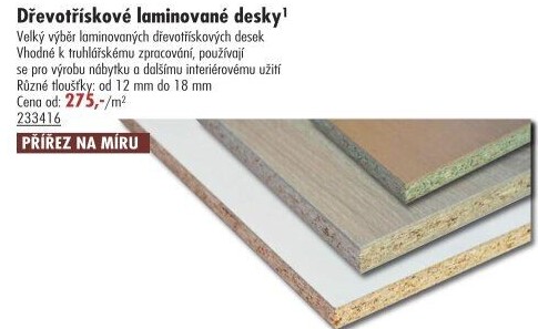 Dřevotřísková laminovaná deska