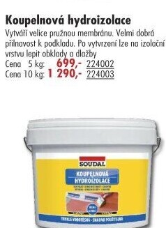 Hydroizolace koupelnová Soudal
