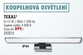 LED koupelnové osvětlení Texas Top Light