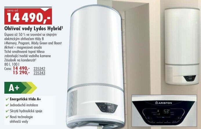 Ohřívač vody Lidos Hybrid Ariston