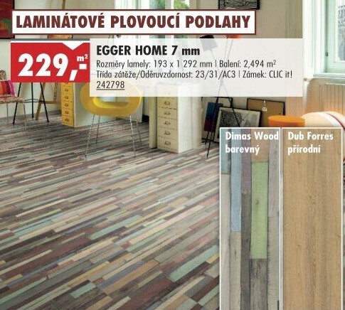Plovoucí podlaha Egger