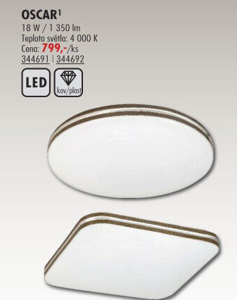 Stropní LED osvětlení Oscar Rabalux