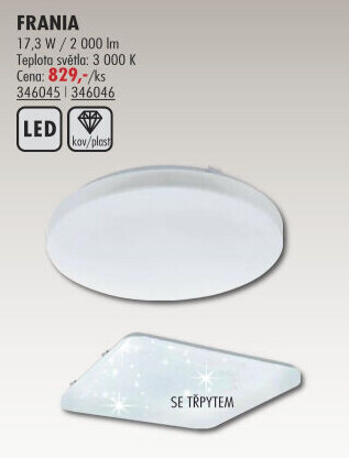 Stropní LED svítidlo Frania Eglo