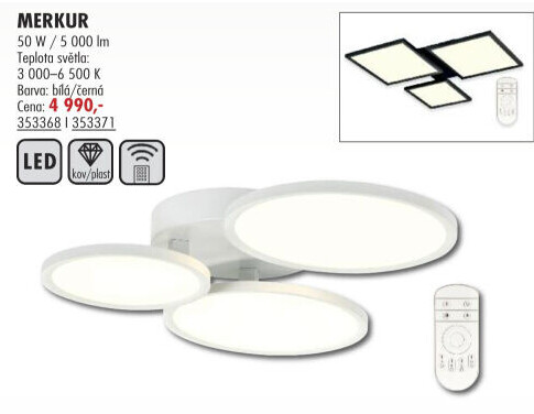 Svítidlo stropní LED Merkur
