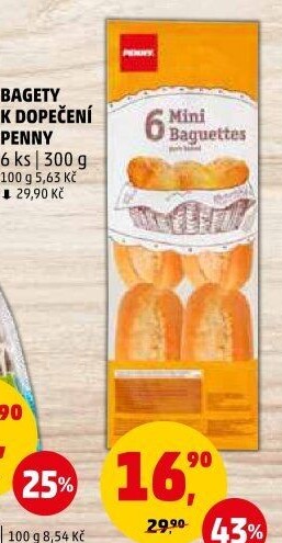 Bagety k dopečení Penny