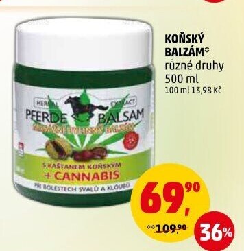 Balzám bylinný s konopím Herbal Care