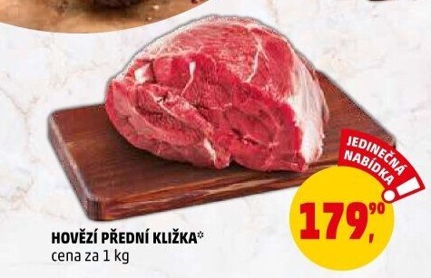 Hovězí přední bez kosti - kližka