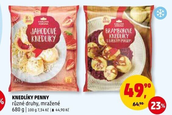 Knedlíky mražené Karlova Koruna