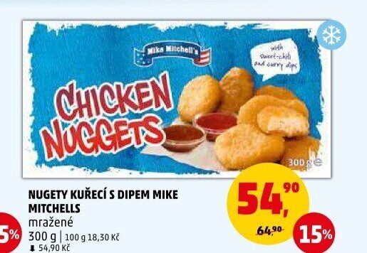 Kuřecí nugetky mražené Mike Mitchell'