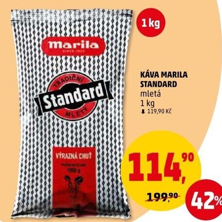 Mletá káva Standard Marila