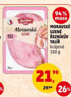 Moravské maso uzené Řezníkův talíř
