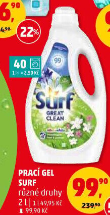 Prací gel Surf
