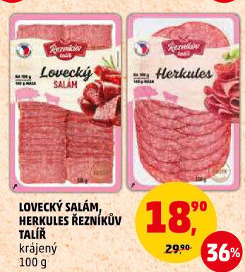Salám lovecký Řezníkův talíř