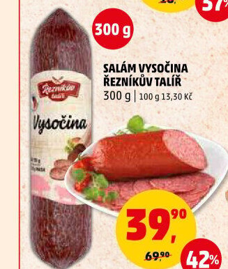 Salám Vysočina Řezníkův talíř