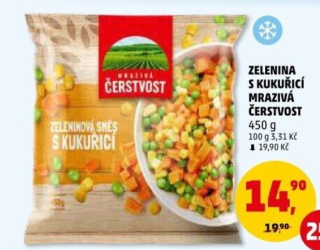 Zeleninová směs s kukuřicí mražená Mrazivá Čerstvost