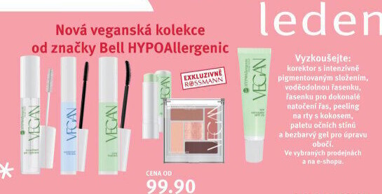 Produty Vegan HYPOAllergenic Bell Cosmetics
