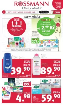 akční leták ROSSMANN drogerie 4.1.2023-17.1.2023