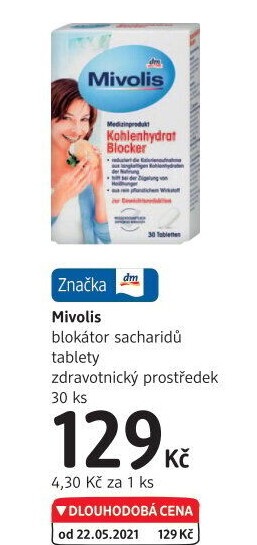 Blokátor sacharidů Mivolis