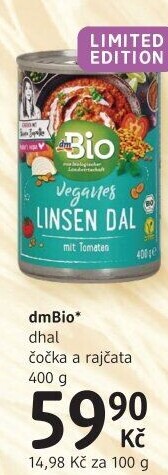 Dal veganský s čočkou a rajčaty dm Bio