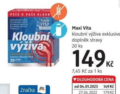 Doplněk stravy Kloubní výživa MaxiVita