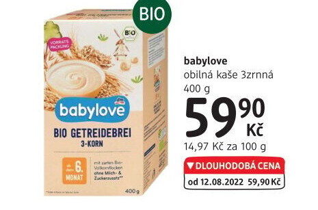 Kaše nemléčná bio Babylove