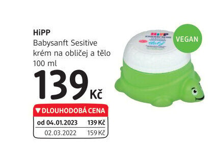 Krém dětský pleťový a tělový Babysanft sensitiv Hipp