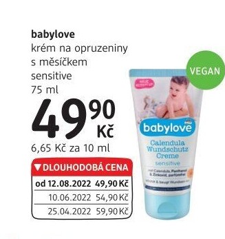 Krém na opruzeniny dětský Babylove Sensitive