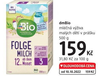 Mléčná výživa dm Bio
