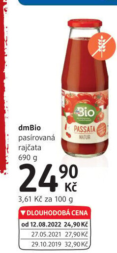 Pasírovaná rajčata dm Bio