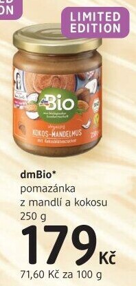 Pomazánka z mandlí a kokosu dm Bio