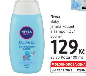 Šampon a pěna do koupele 2v1 Baby Nivea