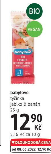 Tyčinka ovocná bio Babylove